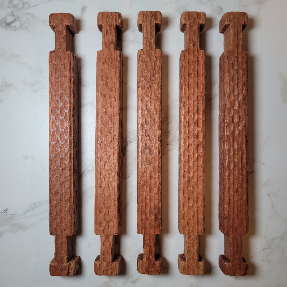 Halsam American Square Hammered 7.5‎ Inch Replacement Logs Set Wooden Pieces